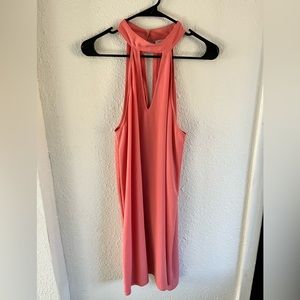 Pink halter dress